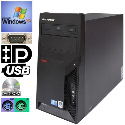 Lenovo Windows XP Computer Core2Duo 3GHz 4GB 160GB DVD-Rom Rs-232 Usb Lan M1291 - Image 1 of 4