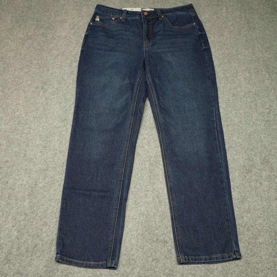Seven7 Women's 90's Straight Jean Size 4 Dark Wash