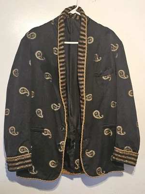 Chaqueta Blazer Para Hombre Paisley Fumar Talla M Med Elegante Lujo Bordado Abrigo Foto 1 de 4