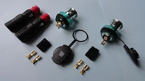 Twin 12/24v Aux cigar lighter socket/plug kit, + cover, multiplug and terminals - Picture 1 of 1