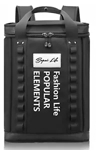 BOPAI 30L Travel Backpack Laptop Fashion College Waterproof Black NEW - Picture 1 of 12