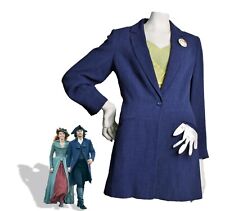 retro vintage JACKET COAT from Liverpool lined pockets long COSPLAY blue 10
