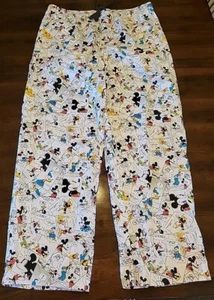 Disney Parks Lounge Pants Mickey Mouse And Friends Comic Strip XL Pajamas - Picture 1 of 17