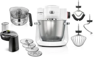 BOSCH Küchenmaschine Weiß Serie 6 MUMS6EW24D Durchlaufschnitzler Edelstahl - Bild 1 von 6