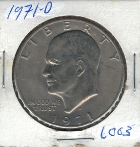 1971 D Eisenhower Dollar L003 - Picture 1 of 2