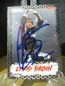 CHRIS SABIN TNA WRESTLING authentic signed/autographed card - Picture 1 of 3