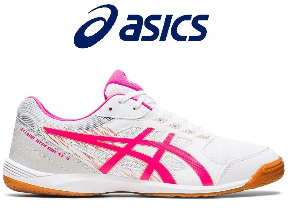 New asics Table Tennis Shoes ATTACK HYPERBEAT 4 1073A056 101 Freeshipping!! - Image 1 of 4