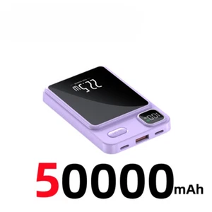 50000mAh Magnetic Wireless Power Bank External Battery Fast Charging for IPhone - Picture 1 of 35