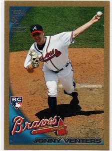 2010 Topps Update GOLD #US-288 Jonathan Venters Atlanta Braves    SN2010 75