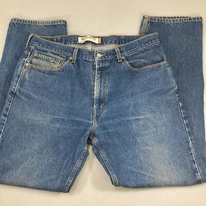 Jeans Levis 505 uomo 38 x 34 blu denim vestibilità regolare 5 tasche - Foto 1 di 6