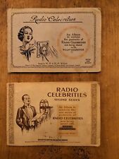 Wills Cigarette Cards 'Radio Celebrities' 2 Complete Sets in Albums