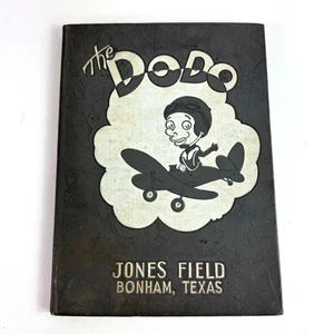 Vintage Bonham Aviation School Year Book The DoDo Class 44 Texas Devil Artwork! - Picture 1 of 9