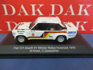 Die cast 1/43 Modellino Auto Fiat 131 Abarth Rally Hunsruck 1979 W. Rohrl - Foto 1 di 5
