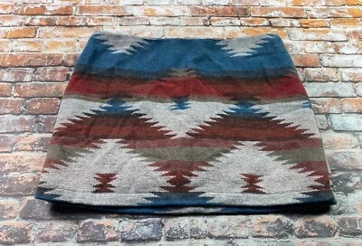 Falda Azteca American Eagle Para Mujer 8 Mini Manta Western Boho Lana Bohemia Foto 1 de 4