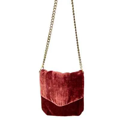 Cartera de terciopelo suave rojo/naranja de colección zapateros clásicos inc.  Foto 1 de 4