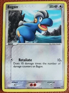 Pokémon Karte Bagon 43/108 EX Power Keepers 2007 Common  - Bild 1 von 3