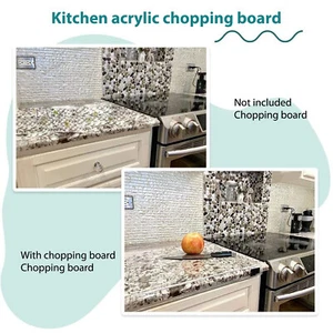 Rectangle Cutting Board Non-stick Transparent Chopping Board for Kitchen Counter - Picture 1 of 9