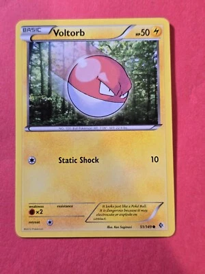 2012 Pokemon Black and White Boundaries Crossed #51 Voltorb, C, NF/H, cd1 - Image 1 of 4