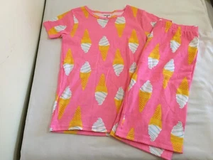 New Carter's Girls Ice Cream Pajama Snug fit Shorts Pink - Picture 1 of 1