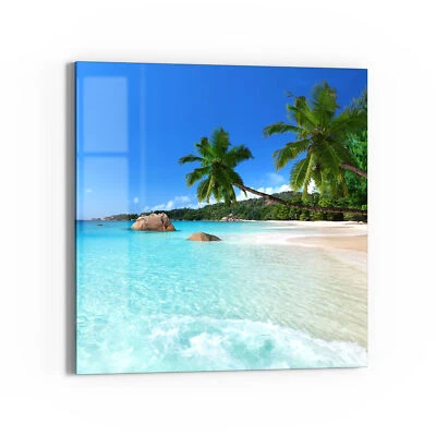 DEQORI Magnettafel Glas 'Bilderbuchstrand' beschreibbar Whiteboard, v. Größen - Bild 1 von 4