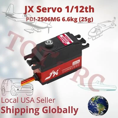JX PDI-2506MG 6.6KG Metal Gear Digital Coreless Servo For TREX 500 or Clone 1/12 - Image 1 of 4