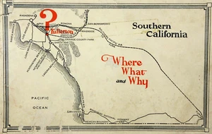 Fullerton Orange County CA History Illustrated Promotional Brochure 1910-30s - Picture 1 of 14