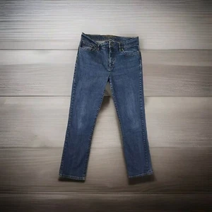 Ralph Lauren Jeans Company Womens Size 30X29 8 Petite Blue Denim Mid Rise Zip - Picture 1 of 16