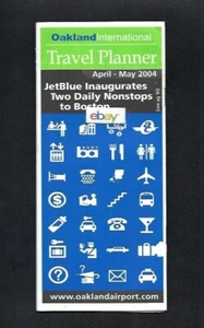OAKLAND INTERNATIONAL AIRPORT FLIGHT SELECTOR 4-2004 NEU JETBLUE A320 NACH BOSTON - Bild 1 von 1