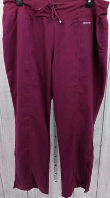 Grey's Anatomy Barco Scrub Pants, 2XL, Wine Color with Draw String AC12 - Image 1 of 4