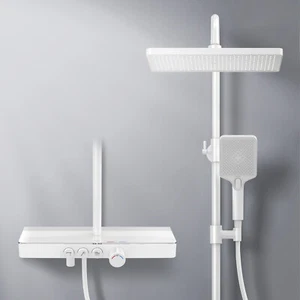 EMKE Duschsystem Mit Thermostat Regendusche Handbrause Duscharmatur Duschset - Bild 1 von 8
