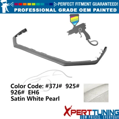 Fits 15-17 Subaru WRX & STI V-Limited Front Lip ABS #37J Satin White Pearl Foto 1 de 4