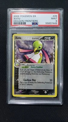 2006 Pokemon: XATU 25/101 - [Rare] - [EX Dragon Frontiers Set] - Mint - PSA 9 - Image 1 of 2