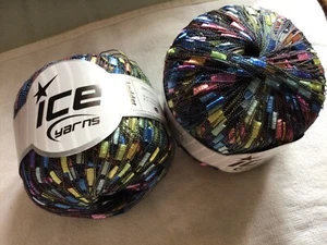 Ice Yarns Mini Trellis Ladder Ribbon 2 Skein Multicolor - Picture 1 of 3