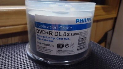 Philips DVD+R DL Dual Layer Duplication grade, sealed pack of 50 - Image 1 of 2