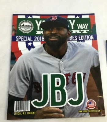 2018 World Series Yawkey Way Report Red Sox Program Magazine Official Pin Lot - Image 1 of 2