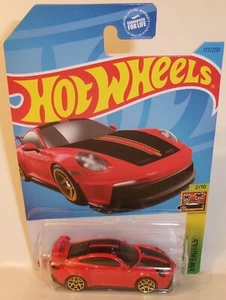 2023 HOT WHEELS 1:64 HW EXOTICS 2/10 RED PORSCHE 911 GT3 #177/250 - Picture 1 of 6