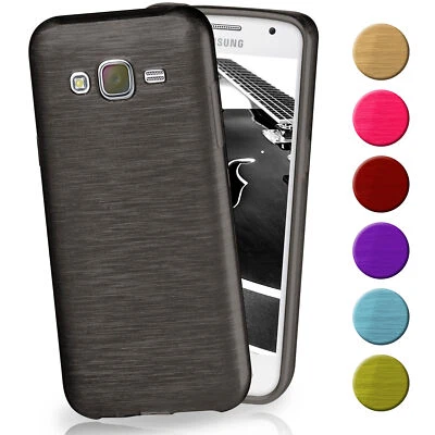 Custodia per Samsung Galaxy J5 2015 case cover silicone custodia protettiva TPU spazzolata - Immagine 1 di 4