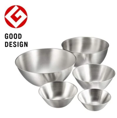 SORI YANAGI Stainless Steel Mixing Bowl 13 16 19 23 27cm Made in Japan NEW - Image 1 of 4