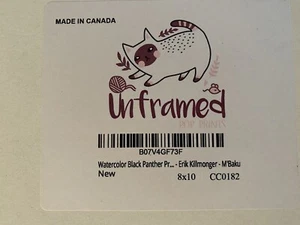Fünf Aquarell schwarze Pantherdrucke. Neu 8x10 Drucke. UNGERAHMT. Made in Canada - Bild 1 von 8