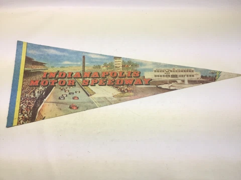 Vintage Indianapolis Motor Speedway Souvenir Felt Pennant Cover