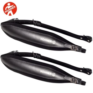 Hohner ACC10 BLK 42" Leder Akkordeon Schultergurt - Schwarz - Made In Italy - Bild 1 von 3