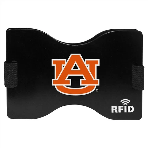 Auburn Tigers Wallet RFID Blocking Slim Pocket Money Clip NCAA College Sports Cover