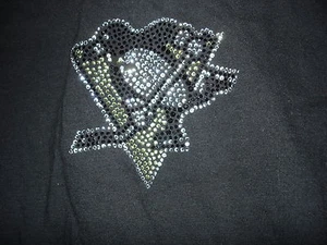 NHL PITTSBURGH PENGUINS TEE SHIRT BLACK - Picture 1 of 1