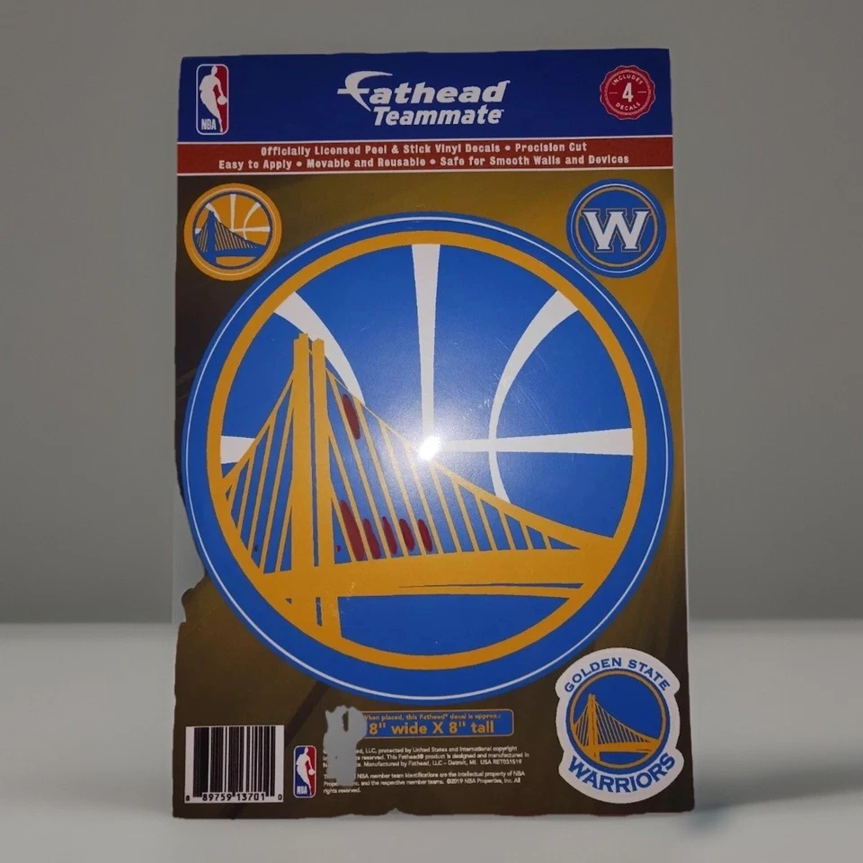 Golden State Fathead Teammate 8in Wide X 8in Tall - Image 1 of 1