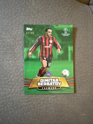 TOPPS THE LOST ROOKIE 2025 CHAMPIONS LEAGUE BERBATOV BAY LEVERKUSEN PARALLEL /99 - Image 1 of 2