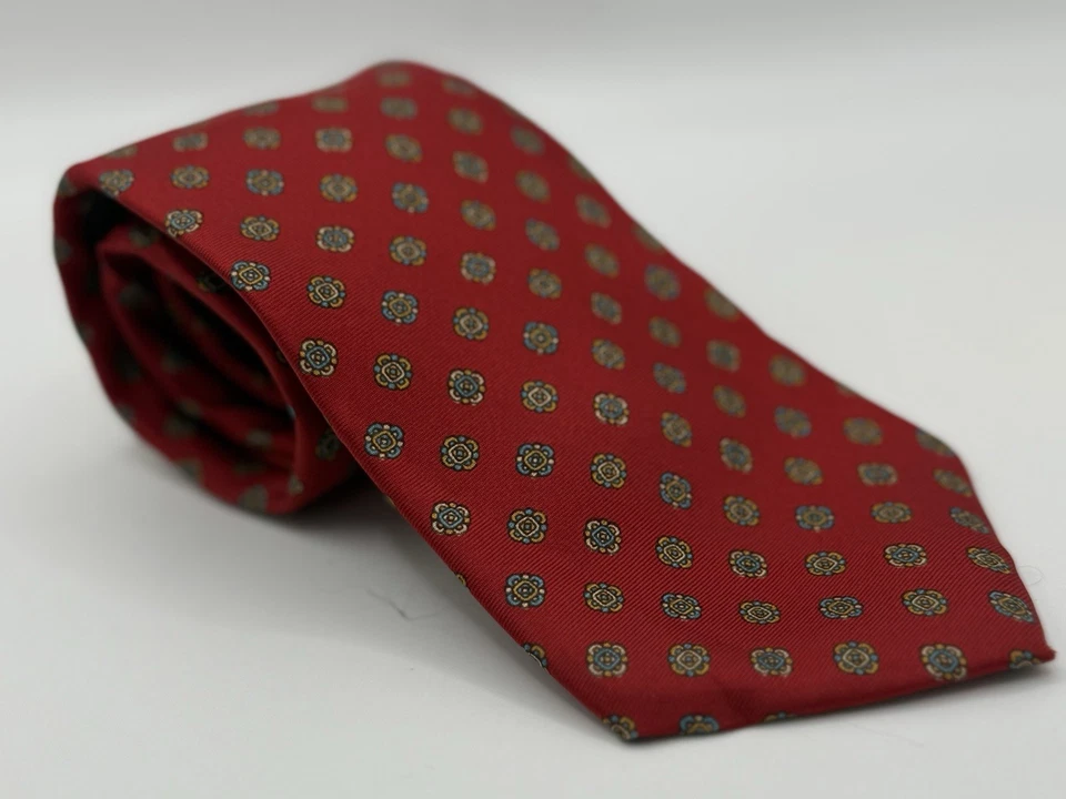 Vintage Andhurst Custom 100% Silk Floral Pattern Tie Made in USA Designer 😎🧐 - Image 1 of 4