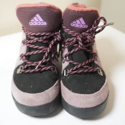 Adidas Terrex Primaloft Winter Snow Boots Kids Size 12K Purple Pink Lace Up - Image 1 of 4