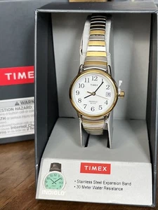 TIMEX Two-Tone Stretch/Expansion Stainless Steel 25mm Women's Watch - TW2U79100 - Bild 1 von 4