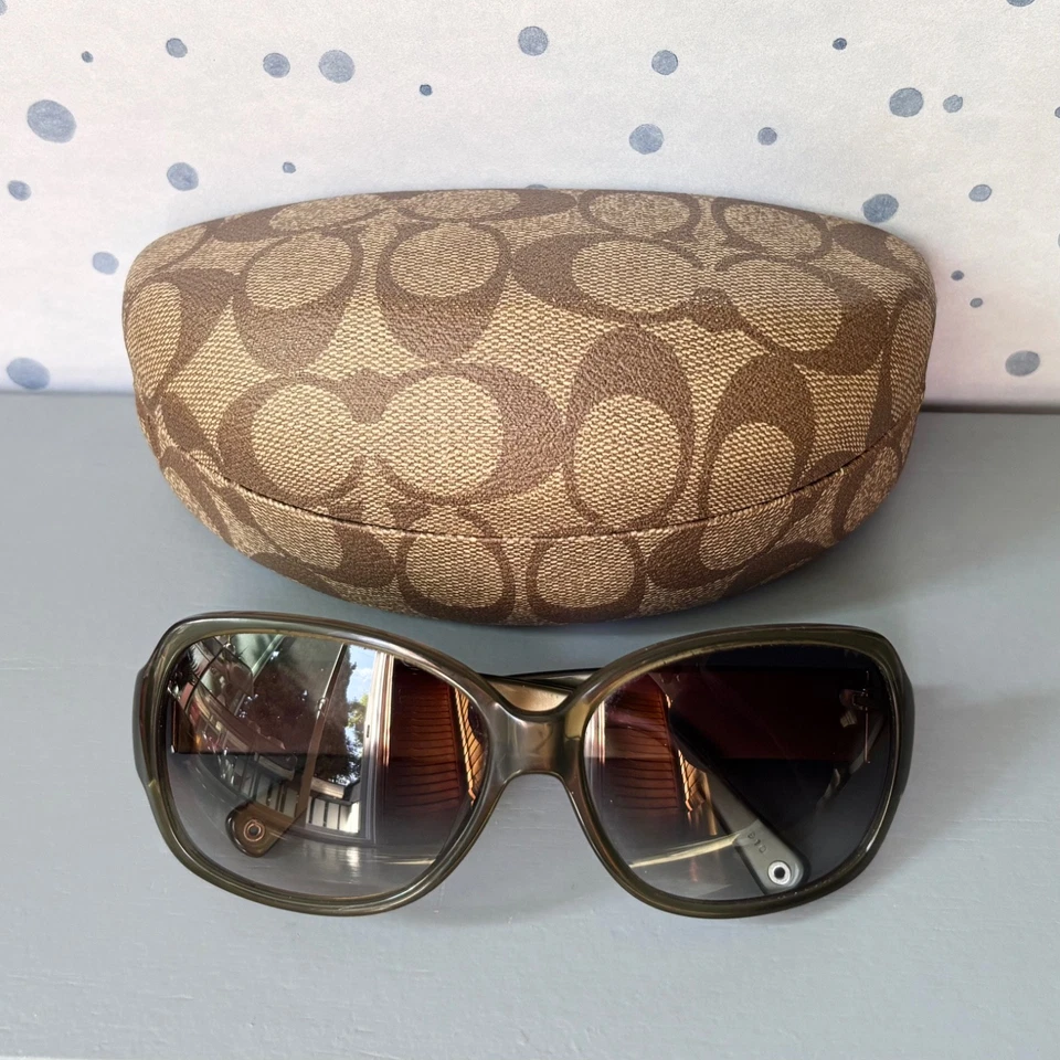 Coach Women Olive Sunglasses Glasses Frame Odessa S822 w Original Case 58-15 125 - Image 1 of 4