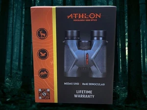 Athlon Midas G2 UHD 8x42 Binoculars ED Glass Waterproof BaK-4 Lifetime Warranty - Picture 1 of 21